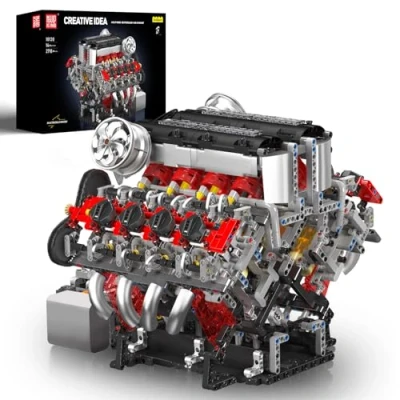 Image of Mould King 10130 V8 Engine Model Kit 2718 Pcs to Build Your Own Surper Car DIY STEM Project for Kids/Teens, Hobby Building Blocks Adults