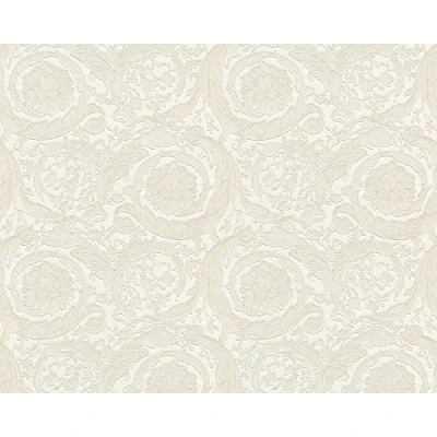 Image of Versace Wallpaper Barocco Scroll Flowers 93583 2