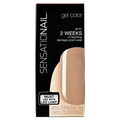 Image of SENSATIONAIL Gel Nail Polish With Manicure Stick, 7.39 ml, Taupe Tulips