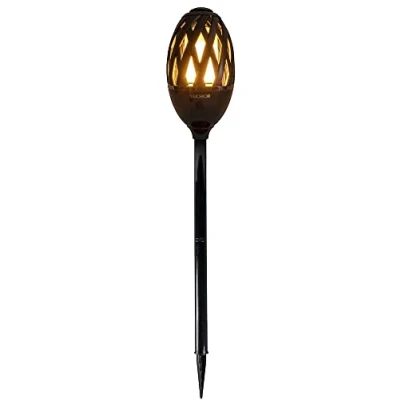 Image of Lexflamebk 02 Exterior Decorative Ip65 Led Flame Garden Spike Light USB Charged