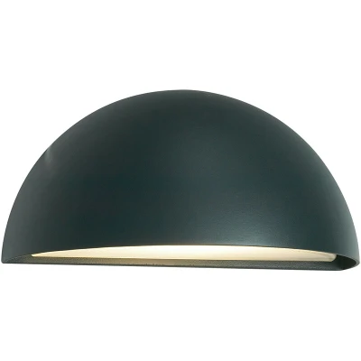 Image of Halden Outdoor Down Wall Light, Graphite, IP65, E27