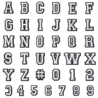 Image of Favson 37 PCS Number Letter Shoe Charm, Alphabet Clog 0 9# Number, ABC Z Characters, DIY Decoration for Boy Girl Teens Men Women and Adults