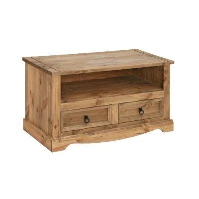 Image of Corona Solid Pine Flatscreen TV Unit