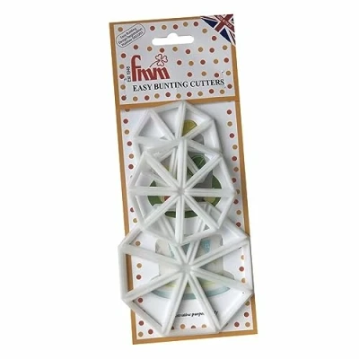 Image of FMM Sugarcraft Fondant Icing Cutter Set 3/Pkg Bunting