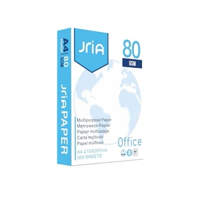 Image of Premium A4 Printer Paper 80gsm, 500 Sheets (1 Ream) Multipurpose Copy for Laser &amp; Inkjet Printers Smooth White 210x297mm Office, Home, School Use