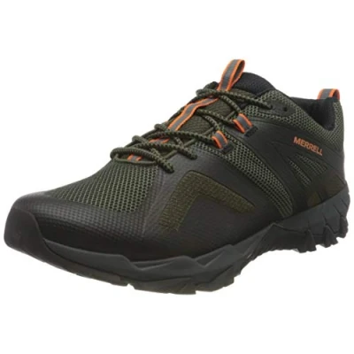 Image of Merrell Men&#039;s MERU Walking Shoe, Olive/Exuberance, 6.5 UK