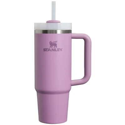 Image of STANLEY Quencher H2.0 FlowState Stainless Steel Vacuum Insulated Tumbler with Lid and Straw for Water, Iced Tea or Coffee, Smoothie More, Lilac, 30oz