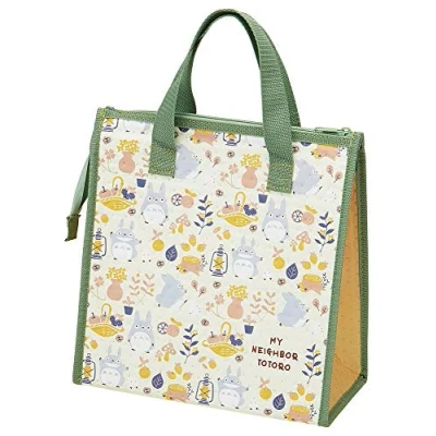 Image of Skater Cooler Tote Bag Picnic Insulated Lunchbag 26.5x13x27cm FBC1 Japan Import (My Neighbor Totoro Green)