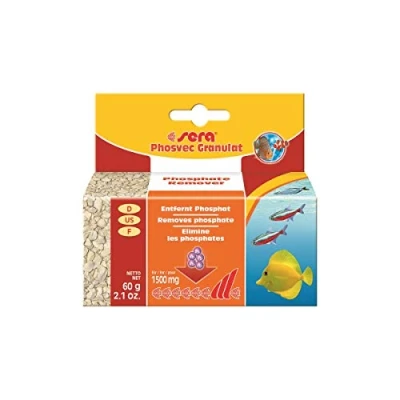 Image of Sera phosvec granules remove phosphate the main nutrient for algae easily and safely with long lasting effect from aquarium (filter material in laboratory quality).