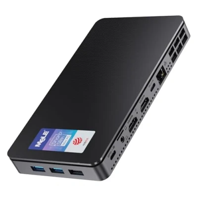 Image of MeLE Mini PC Overclock4C,Reddot Winner 2024， Win 11 Pro N100 16GB 512GB, 4K HDMI Display, USB C PD3.0 &amp; Video Output, Micro Desktop Computer on Home, Office, Industrial Education