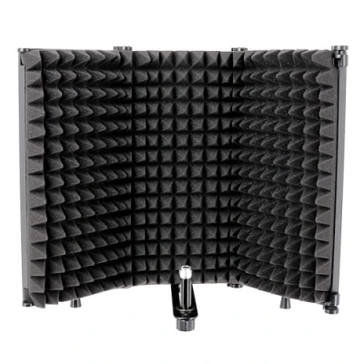 Image of Tlingt Support Microphone Isolation Shield, Panel with High Density Absorbing Foam for Filter Vocal 3 Panels, All in one Piece Design.