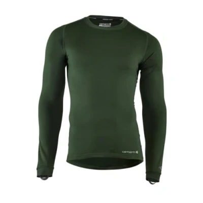 Image of Carhartt Men&#039;s Force Heavyweight Stretch Base Layer Crewneck (No Pocket), Mountain View, Medium