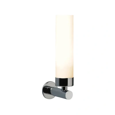 Image of Tube Dimmable 1 Light Bathroom Wall Polished Chrome, E14