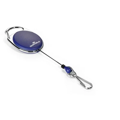 Image of Durable 832707 Jojo Style Retractable Reel Clip with Spring Dark Blue, Pack of 1, 850mm