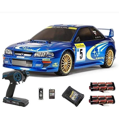 Image of Tamiya RC 58631 Subaru Impreza Monte Carlo TT 02 1:10 Premium Wheel Radio Bundle