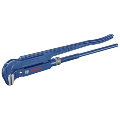 Image of Bosch Professional Corner Pipe Wrench (90 jaw Position, Chrome Vanadium Steel, Suitable for Pipes is 60 mm or 2 3/8&quot;)