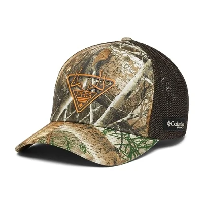 Image of Columbia Unisex&#039;s PHG Camo Mesh Ball Cap, Realtree Edge, Tri Fill Antlers, S M