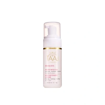 Image of TAAJ Micellar Foam HIMALAYA Cleanse, Remove Make up &amp; Eliminate Impurities Clean, Soft Supple Skin Soothing Properties Fresh Radiant Complexion Vegan Cruelty Free 150 ml
