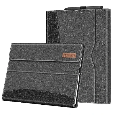Image of FINTIE Case Compatible with Microsoft Surface Pro 11 (2024) / 10 9 (2022) 13 Inch, Multiple Angle Viewing Cover Pocket &amp; Stylus Holder, Gray