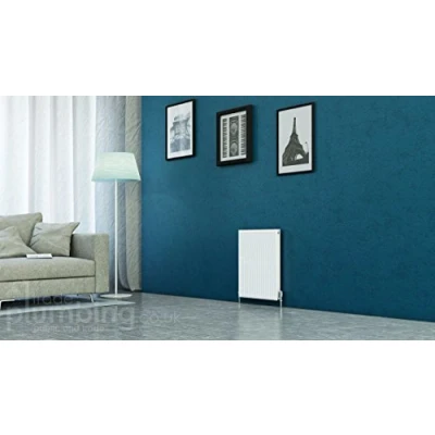 Image of Kartell Kompact Type 11 Single Panel Convector Radiator 600mm x 500mm White