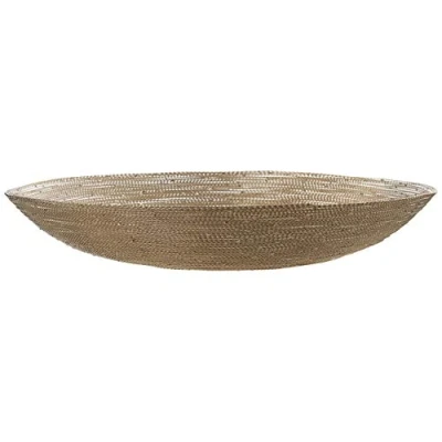 Image of Premier Housewares Decorative Bowl, Metal, Nickel, Large