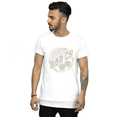 Image of Absolute Cult Bad Company Men&#039;s Straight Shooter T Shirt White Large