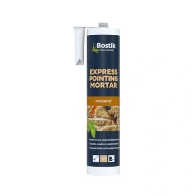 Image of Bostik Express Pointing Mortar, Ready to Use, Weather Resistant, Colour: Buff, Size: 310ml