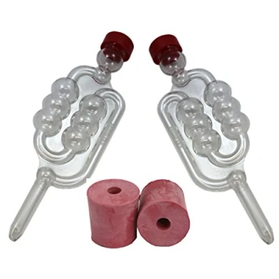Image of 2 x Bubbler Airlocks with Rubber Bungs for Homebrew