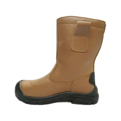 Image of Rock Fall Chicago Rigger Steel Toe Cap Tan Boot Unisex, Water Repellent Safety Boots, SRC Slip Rated Work, Shock Absorbing Midsole, Vegan and Lightweight UK 16