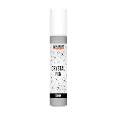 Image of Pentart Crystal Pen 30 ml Silver, one