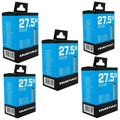Image of Impac 27.5&quot; x 1.75 2.35 Mountain Bike Inner Tubes Schrader Valve (Pack of 5)