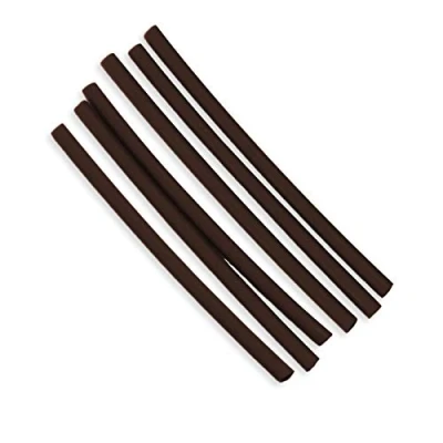 Image of Bank Tackle Heat Shrink Tubing Small 1.6mm and Large 2.4mm Black Clear Available Carp Fishing for Ronnie Rigs (Brown, 2.4mm)