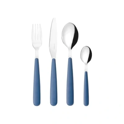 Image of Guzzini 127500210 Cutlery Set, Stainless Steel, Blue Navy