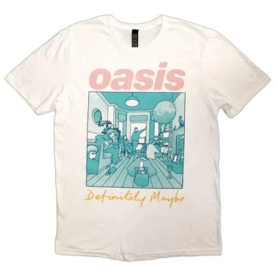 Image of Paradiso Clothing Definitely Maybe Illustration Colour Print Tshirt, Women&#039;s, Size: XL, White
