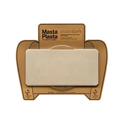 Image of MastaPlasta Instant Self Adhesive Premium Suede and Velvet Repair Patch Beige 20cm x 10cm (8in 4in). Upholstery Quality Patches for Sofas, Car Interiors, Bags, Jackets &amp; More