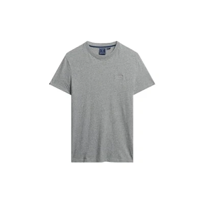 Image of Superdry Men&#039;s Vintage Logo Emb Tee T Shirt, Noos Grey Marl, XL