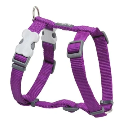 Image of Red Dingo Classic Dog Harness Plain, Purple, Large 25mm
