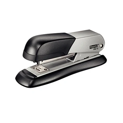 Image of Rapid FM12 Half Strip Stapler, 25 Sheet Capacity, Stapling, Tacking and Pinning, Ergonomic Design, Metal Body, Silver, 5000274