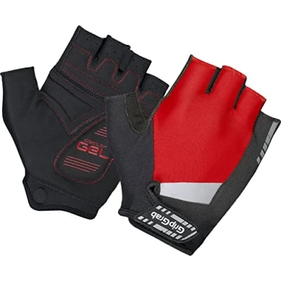Image of GripGrab SuperGel 6mm DoctorGel Padded Short Finger Summer Cycling Gloves Comfortable Cushioned Fingerless Bike Glove