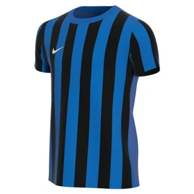 Image of NIKE CW3819 463 Dri FIT Division 4 T Shirt Unisex Royal Blue/Black/White Size L