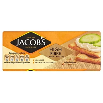 Image of Jacob&#039;s High Fibre Cream Crackers (200g)