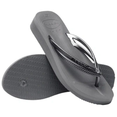 Image of Havaianas Women&#039;s Flip Flop, Steel Grey, 12 UK