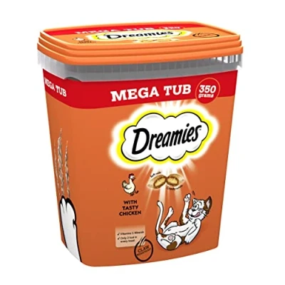 Image of Dreamies Cat Treats Chicken 350g (pack of 2)