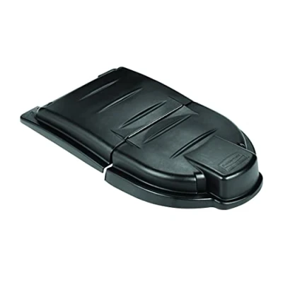 Image of Rubbermaid Commercial Products FG9W7200BLA, Mega BRUTE Mobile Waste Collector Lid Black