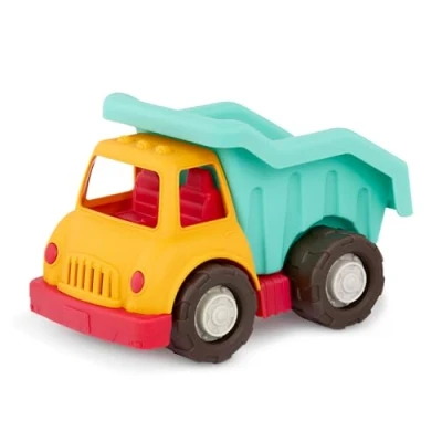 Image of Wonder Wheels by Battat Dump Truck Toy for Toddlers Moveable Parts Durable &amp; Sturdy Construction Recyclable 1 Year Old +