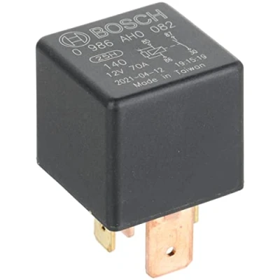 Image of 0191937503, 443951253J, 7M0951253A, 8D0951253 Relay BOSCH 0 986 AH0 082 12V 70A 4 pin connector AUDI: A4 B7 Saloon, Q7, Avant
