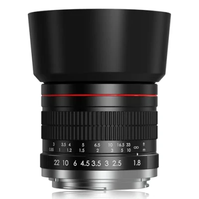 Image of 85mm F1.8 Portrait Lens Medium Telephoto Manual Focus SLR Cameras for Sony Alpha A9 A7R A7S A7 A6500 A6400 A6300 A6000 A5100 A5000 NEX 7 6 5T 5R