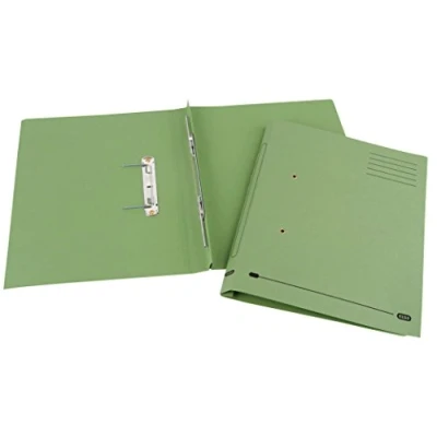 Image of ELBA Spirosort Transfer Spring Files, 36mm Capacity Foolscap Green Pack of 25