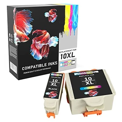 Image of Prestige Cartridge 10B/10C Ink Cartridges for Kodak Hero 6.1/7.1/9.1 Assorted Colour (Pack of 2)