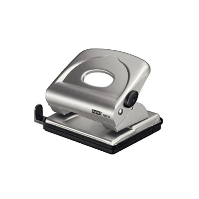 Image of Rapid FMC25+ 2 Hole Punch, Punches up to 30 Sheets, Adjustable Guide Bar, Metal, Silver, 21835502